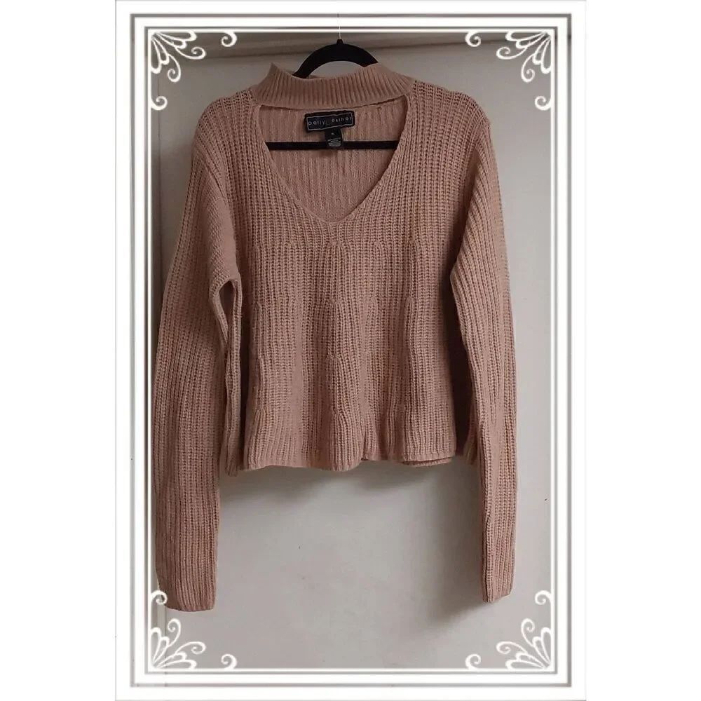 NWOT~Polly & Esther Warm & Comfy Peach Long Sleeve Sweater Sz XL